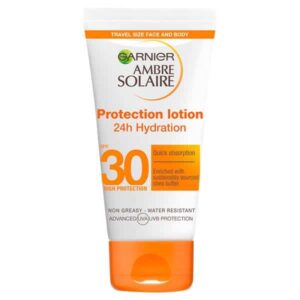 Garnier AMBRE SOLAIRE ULTRA-HYDRATING SUN CREAM SPF30 50ML TRAVEL SIZE