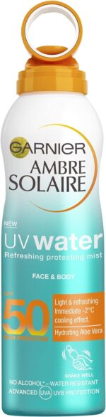 Ambre Solaire UV Water Clear Sun Cream Mist SPF50 200ml