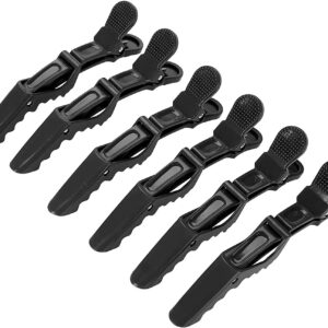 Hair Majesty Crocodile Anti-Slip Sectioning Hair Styling Clips 6Pcs