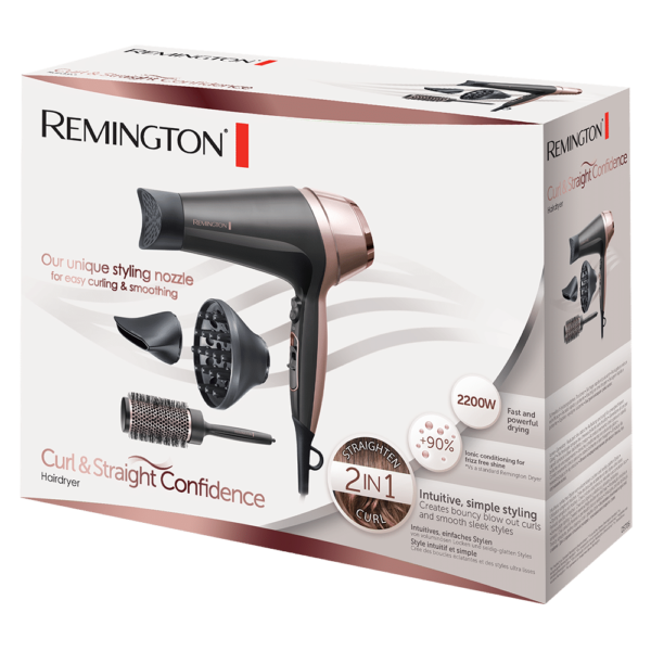 Remington D5706 Curl & Straight Confidence Hairdryer
