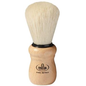Omega 10005 Shaving Brush Beech Wood Handle