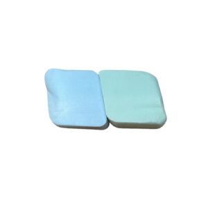 Beauty Glam Small Makeup Sponge - 2 colorful pieces (Blue & green)