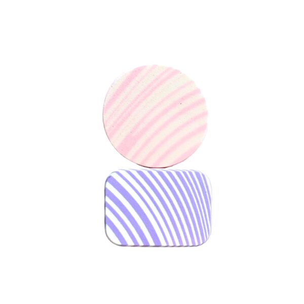 Beauty Glam Fair Lady NBR Latex Sponges - 2 pieces ( Baby pink + Blue )