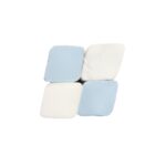 Beauty Glam Fair Lady Small Rhombus Sponges- Set 4Pcs (Blue & White)