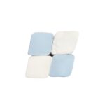 255634-5-1 Fair Lady Small Rhombus Sponges- Set 4Pcs (blue &amp; white)