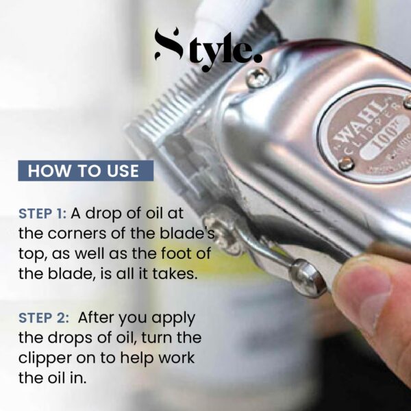 Style, Lubricating Oil For Clippers & Straightener 100ml