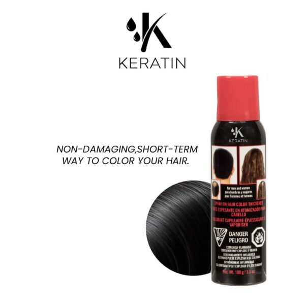 K.keratin Hair Spray Color Black 871 - 100ml