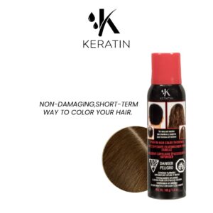 K.keratin Hair Spray Color Medium Brown 873 - 100ml