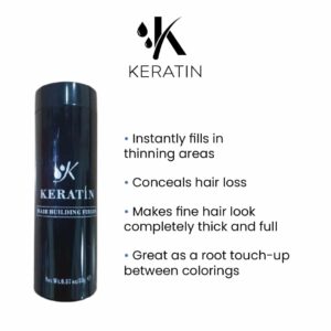 K.keratin Hair Building Fiber Powder Brown - 27.5g